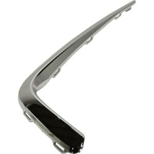 Bumper Moulding Front Passenger Side Acura Mdx 2017-2020 Chrome Exclude 2019-20 A-Spec Model , AC1047102