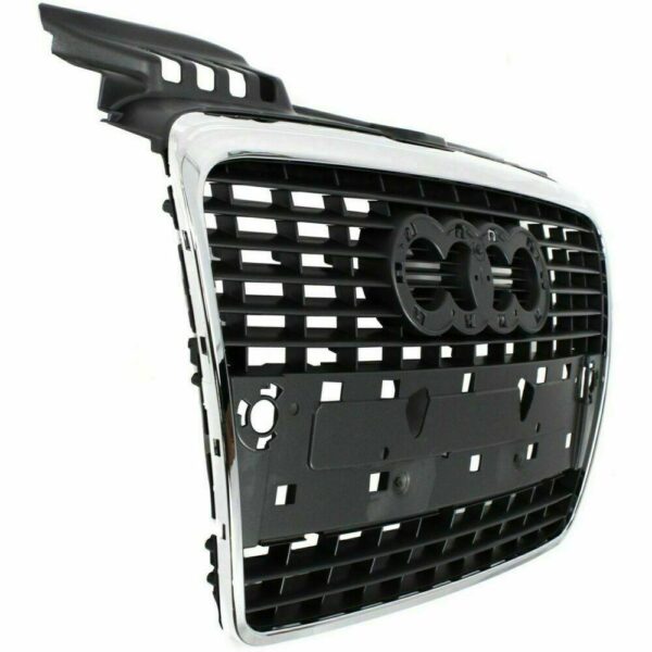 Grille Audi S4 Cabrio /Convertible 2007-2009 (Chrome/Primed-Black) Without S-Line Pkg , AU1200112 - Image 3