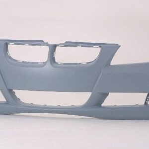 Bumper Front Bmw 3 Series Sedan 2006-2008 Without Sensor Without Headlamp Wash Hole Primed , BM1000180