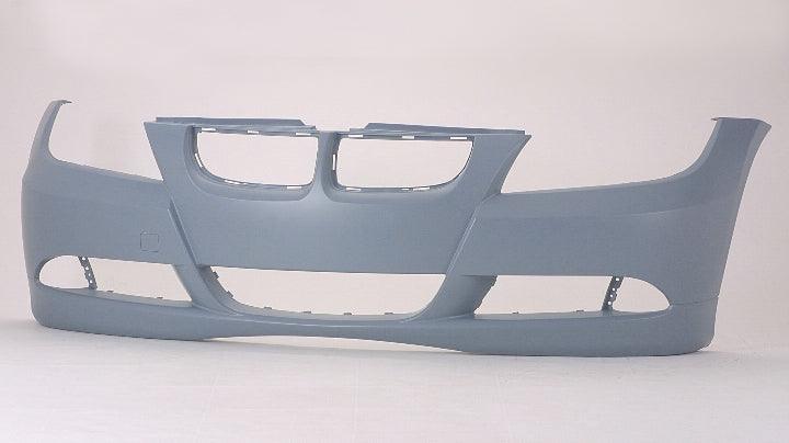 Bumper Front Bmw 3 Series Wagon 2006-2008 Without Sensor Without Headlamp Wash Hole Primed , BM1000180
