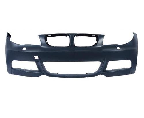 Bumper Front Bmw 1 Series 2008-2013 Primed With Wash Hole Without Sensor Hole With M Pkg Capa , BM1000224C