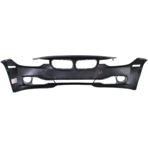 Bumper Front Bmw 3 Series Sedan 2012-2015 With Park Distance Control/Sensor Hole Without Wash/Cam Hole Without Moulding Hole Primed Capa , BM1000263C