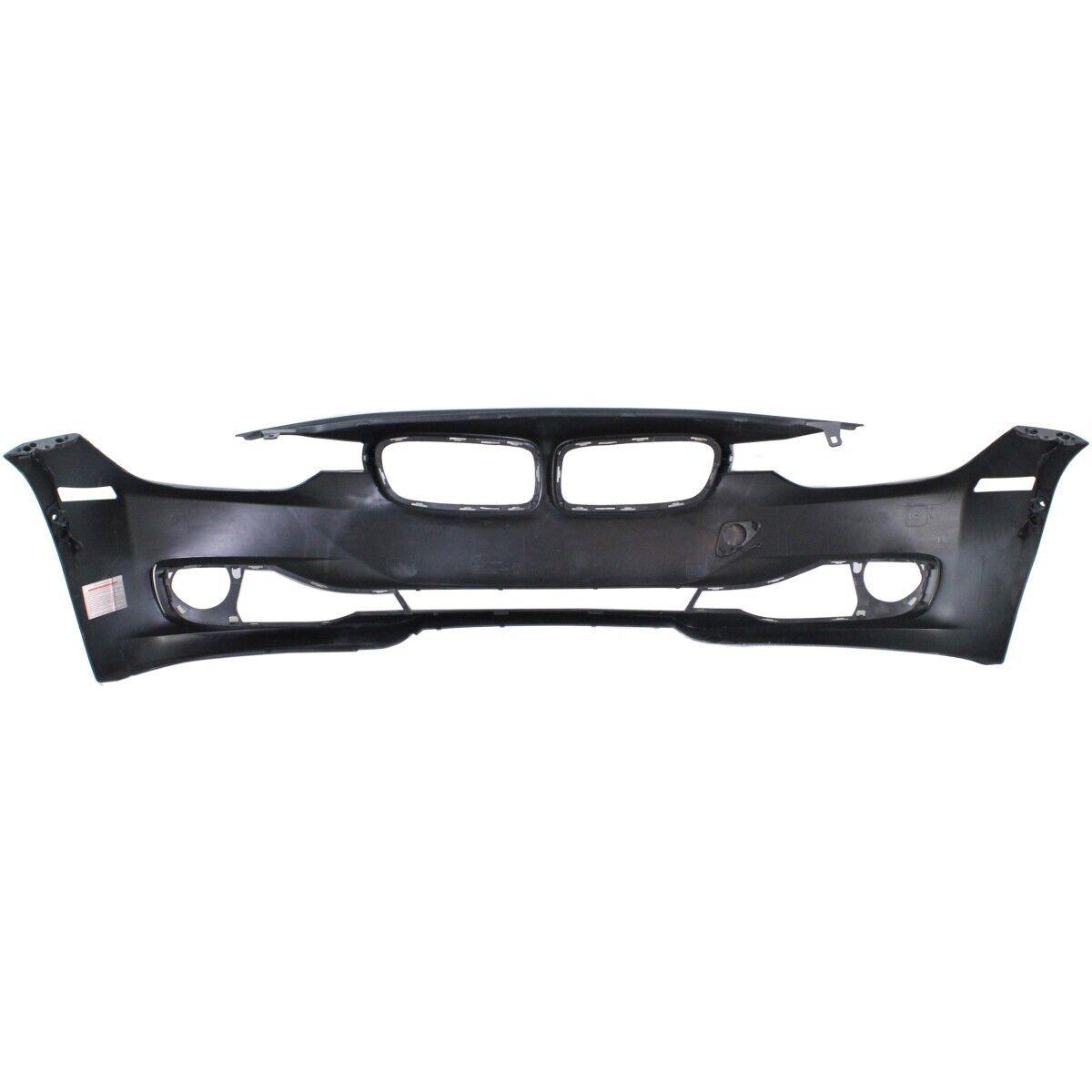 Bumper Front Bmw 3 Series Sedan 2012-2015 With Park Distance Control/Sensor Hole Without Wash/Cam Hole Without Moulding Hole Primed Capa , BM1000263C