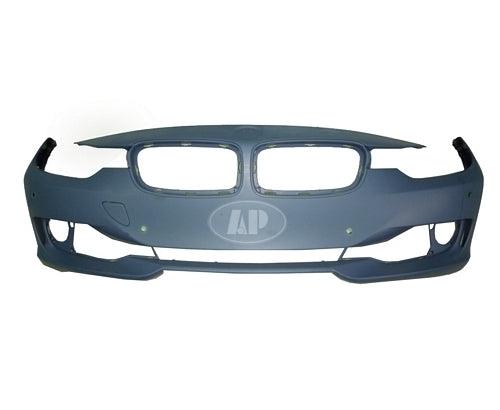 Bumper Front Bmw 3 Series Wagon 2014-2015 With Sensor Without Wash/Cam/Park Distance Control Without Moulding Hole Primed , BM1000265