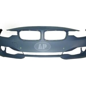 Bumper Front Bmw 3 Series Sedan 2012-2015 With Sensor Without Wash/Cam/Park Distance Control Without Moulding Hole Primed , BM1000265