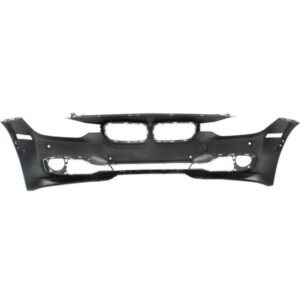 Bumper Front Bmw 3 Series Sedan 2012-2015 With Sensor/Cam/Park Distance Control Without Wash Hole With Moulding Hole Primed Capa , BM1000272C