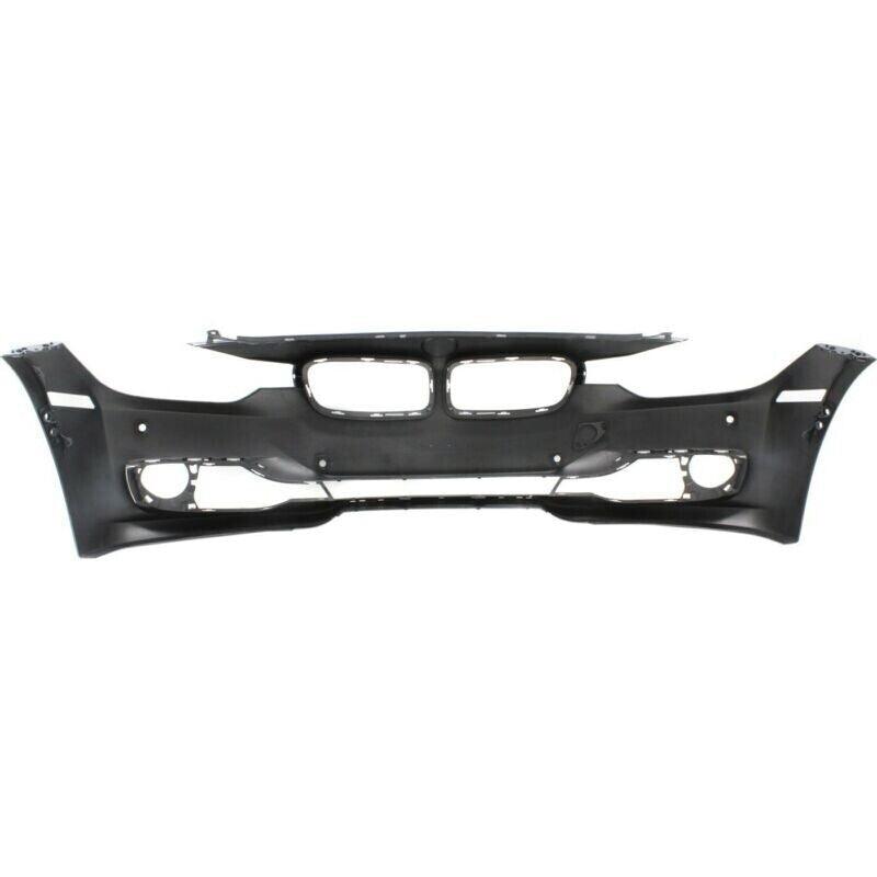 Bumper Front Bmw 3 Series Sedan 2012-2015 With Sensor/Cam/Park Distance Control Without Wash Hole With Moulding Hole Primed Capa , BM1000272C
