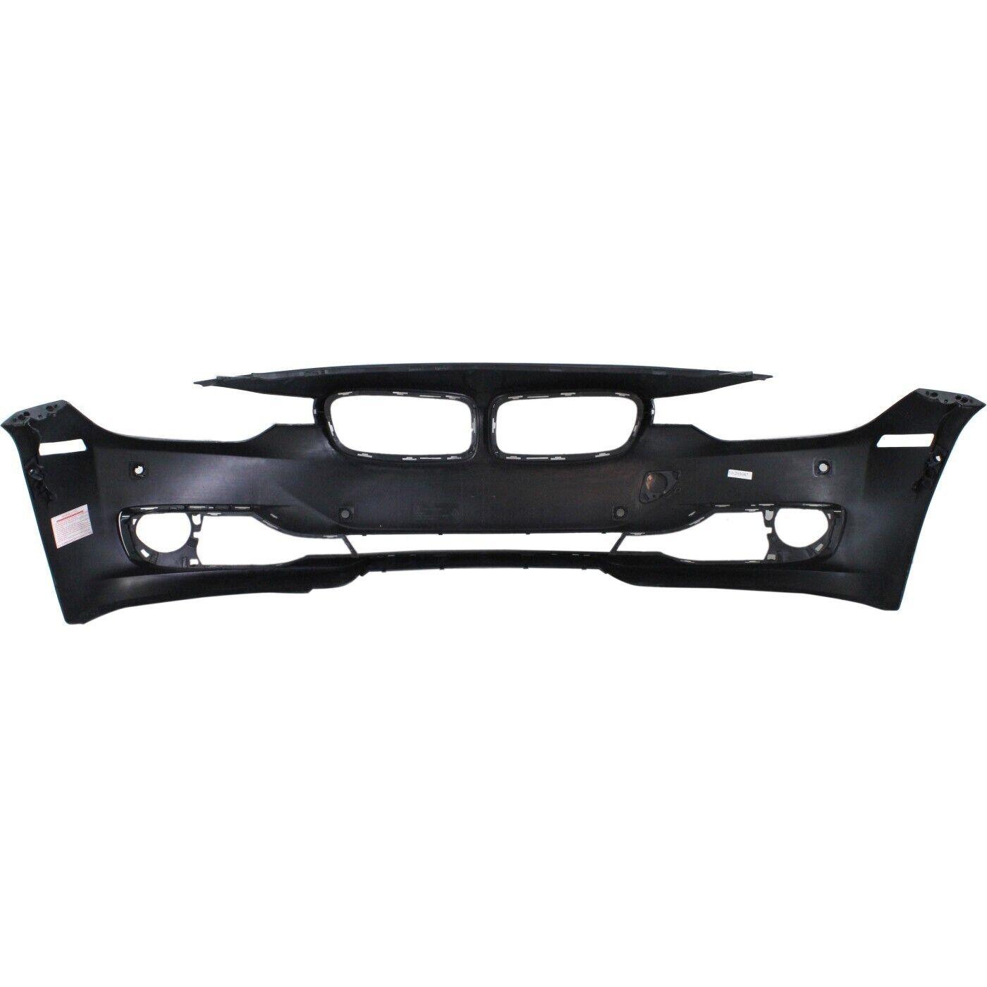 Bumper Front Bmw 3 Series Sedan 2012-2015 With Park Distance Control/Sensor Hole Without Wash/Cam Hole With Moulding Hole Primed Capa , BM1000273C