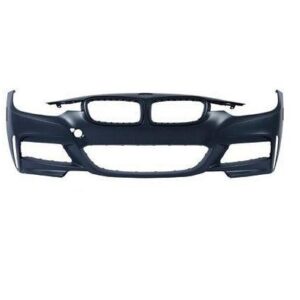 Bumper Front Bmw 3 Series Sedan 2013-2018 Primed With M-Pkg Without Washer Holes/Park Distance Control , BM1000295