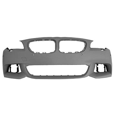 Bumper Front Bmw 5 Series 2014-2016 Primed With M Pkg/Sensor Hole Without Side Camera , BM1000312