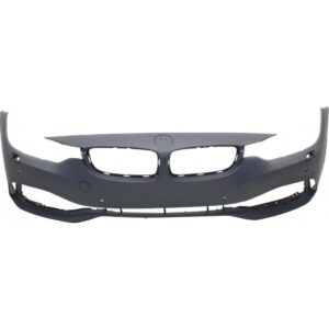 Bumper Front Bmw 435I 2014-2016 Primed With Camera/Park Assist/Washer/Park Distance Without M-Pkg , BM1000386