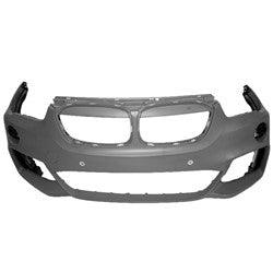 Bumper Front Bmw X1 2016-2019 Primed With Park Assist/Park Distance/M-Pkg Without Washer Hole Capa , Bm1000446C - Hunt Parts