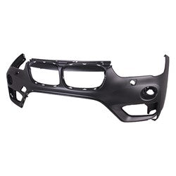Bumper Upper Front Bmw X1 2016-2019 Primed With Sensor/Washer Without M-Pkg Capa , Bm1014103C - Hunt Parts