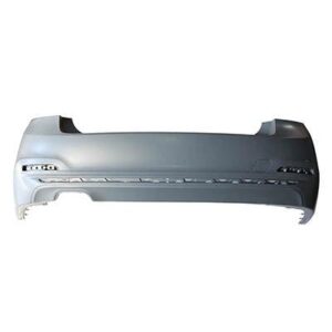 Bumper Rear Bmw 3 Series Sedan 2016-2018 Primed With Chrome Trim Without Park Assist , BM1100342