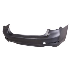 Bumper Rear Bmw 5 Series 2017-2019 Primed Without Park Assist/Trim Lines With Park Distance (For 540 Series Without M-Pkg) Capa , BM1100379C