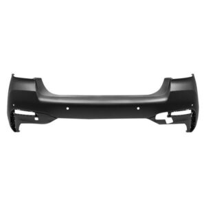 Bumper Rear Bmw 5 Series 2021-2023 Primed Ptm With 4 Park Distance Sensor Without Park Assistant Capa , Bm1100452C - Hunt Parts