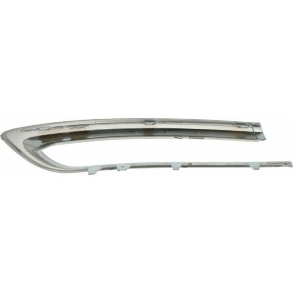 Bumper Moulding Rear Driver Side Bmw 5 Series 2014-2016 Without M Pkg Modern Line Chrome/Silver , BM1146113 - Image 2