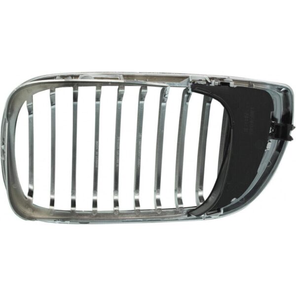Grille Passenger Side Bmw 3 Series Wagon 2002-2005 Chrome.Black , BM1200129 - Image 2