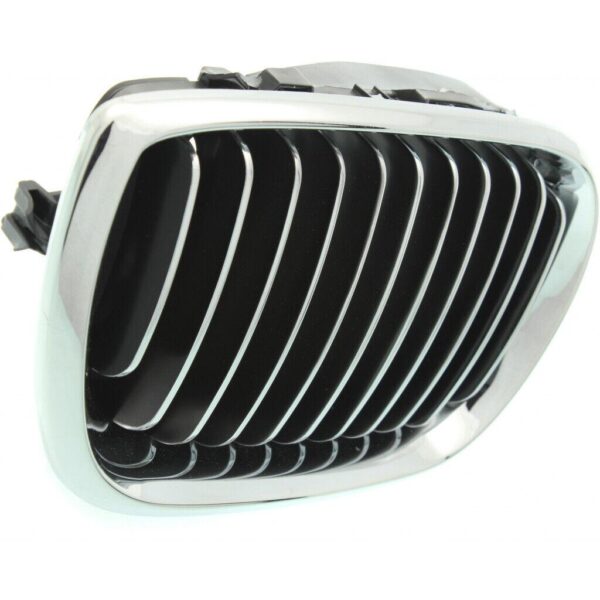 Grille Passenger Side Bmw 3 Series Sedan 2002-2005 Chrome.Black , BM1200129 - Image 4