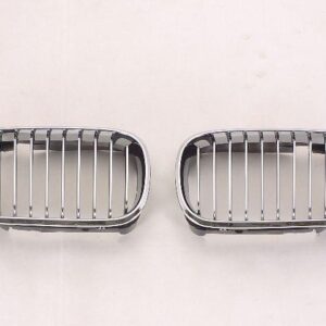 Grille Passenger Side Bmw 3 Series Wagon 2002-2005 Chrome.Black , BM1200129