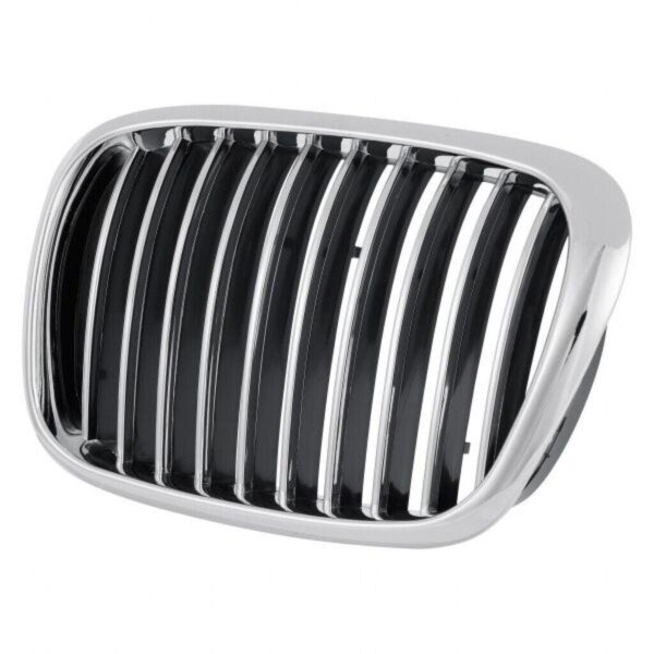 Grille Driver Side Bmw 5 Series 2001-2003 Chrome/Black 540 , BM1200136 - Image 4