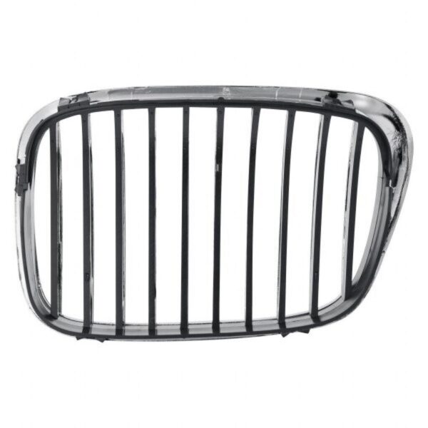 Grille Passenger Side Bmw 5 Series 2001-2003 Chrome/Black 540 , BM1200137 - Image 3