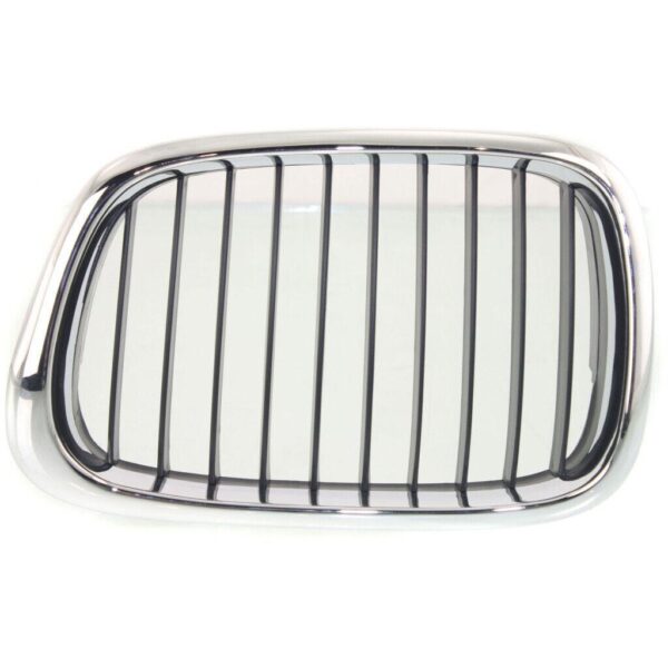 Grille Driver Side Bmw 5 Series 2001-2003 Chrome/Black 525I/530I , BM1200138 - Image 2