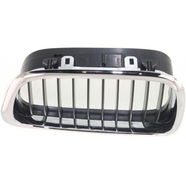 Grille Driver Side Bmw 5 Series 2001-2003 Chrome/Black 525I/530I , BM1200138 - Image 5