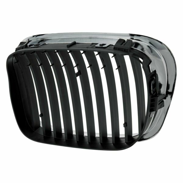 Grille Passenger Side Bmw 5 Series 2001-2003 Chrome/Black 525I/530I , BM1200139 - Image 5