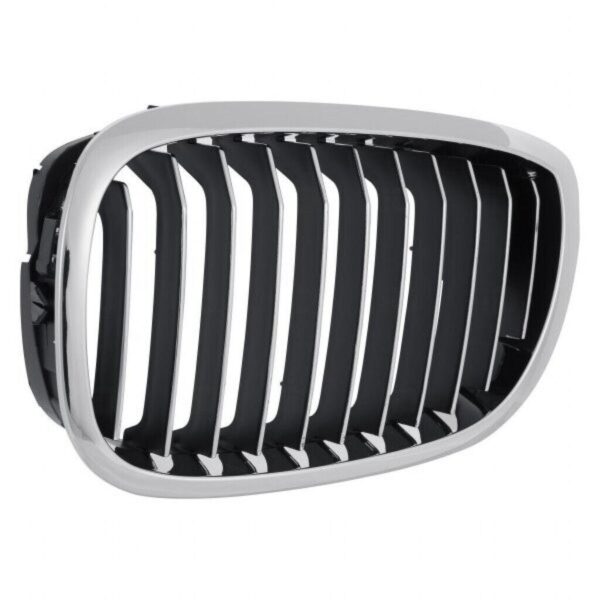 Grille Driver Side Bmw 3 Series Coupe 2003-2006 Chrome/Black [11 Black Vertical Bars With Chrome Face Surearounded By Chrome Frame] , BM1200156 - Image 4
