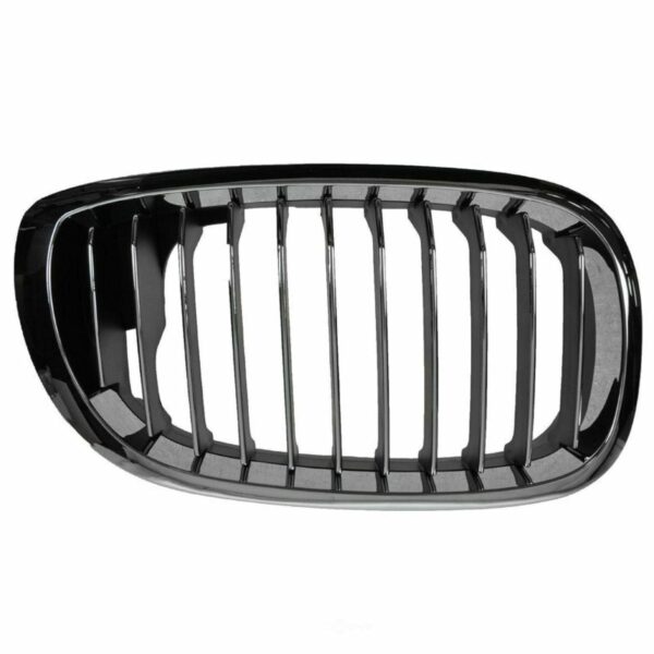 Grille Passenger Side Bmw 3 Series Convertible 2003-2006 Chrome/Black [11 Black Vertical Bars With Chrome Face Surearounded By Chrome Frame] , BM1200157 - Image 2