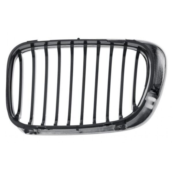 Grille Passenger Side Bmw 3 Series Coupe 1999-2006 Black With Chrome Trim , BM1200163 - Image 3