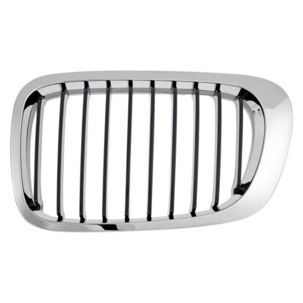 Grille Driver Side Bmw 3 Series Coupe 1999-2006 Black With Chrome Trim , BM1200164 - Image 2