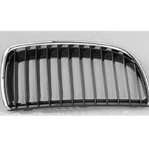 Grille Passenger Side Bmw 3 Series Sedan 2006-2008 Chrome/Black 325I/Xi/328I/Xi 45085 , BM1200167