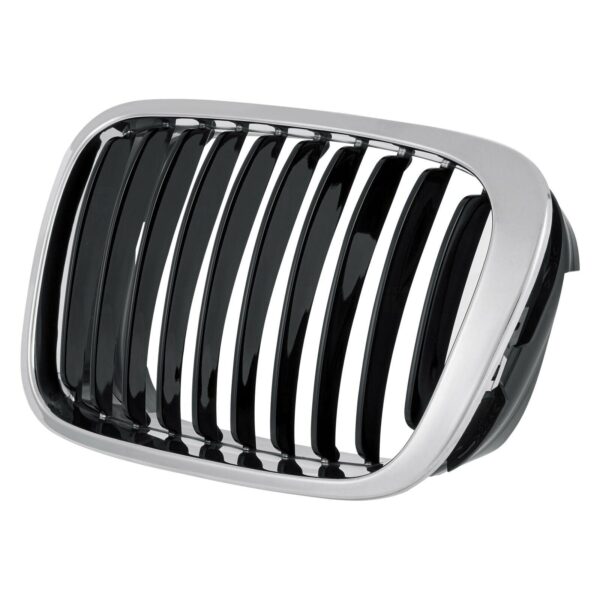Grille Driver Side Bmw 3 Series Sedan 1999-2001 Chrome.Black , BM1200178 - Image 3