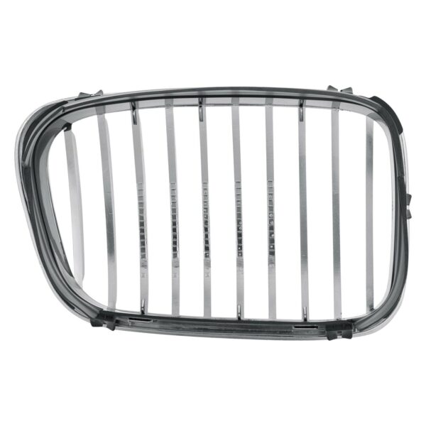 Grille Driver Side Bmw 3 Series Sedan 1999-2001 Chrome.Black , BM1200178 - Image 4