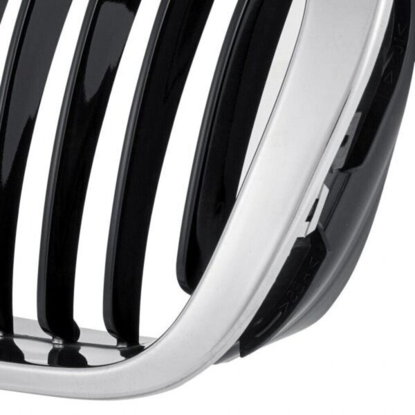 Grille Driver Side Bmw 3 Series Sedan 1999-2001 Chrome.Black , BM1200178 - Image 5