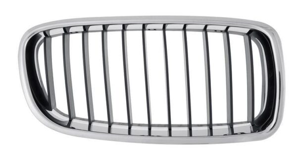 Grille Passenger Side Bmw 3 Series Sedan 2012-2018 Chrome/Black Std Model , BM1200231 - Image 2