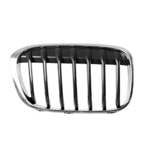Grille Passenger Side Bmw X1 2016-2019 Matte Black With Chrome Frame Without M-Pkg , BM1200289