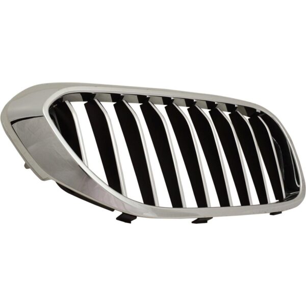Grille Passenger Side Bmw 5 Series 2017-2019 Chrome With 9 Bars Without M-Pkg/Night Vision With Luxurypkg , BM1200297 - Image 3