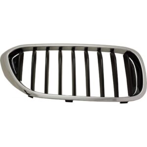 Grille Passenger Side Bmw 5 Series 2017-2019 Chrome With 9 Bars Without Night Vision With M-Pkg , BM1200299