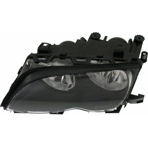 Head Lamp Driver Side Bmw 3 Series Sedan 2002-2005 Halogen Black High Quality , BM2502122 - Image 3