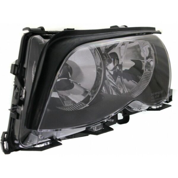 Head Lamp Driver Side Bmw 3 Series Sedan 2002-2005 Halogen Black High Quality , BM2502122 - Image 4
