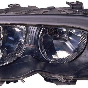 Head Lamp Passenger Side Bmw 3 Series Wagon 2002-2005 Halogen Black High Quality , BM2503122
