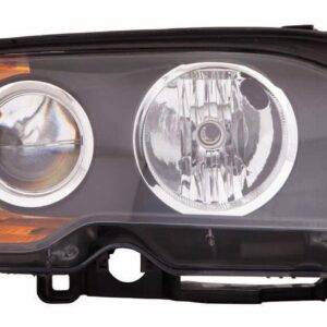 Head Lamp Passenger Side Bmw 3 Series Convertible 2003-2006 Halogen Amber Turn Signal High Quality , BM2503143