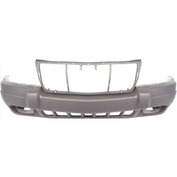 Bumper Front Jeep Grand Cherokee 1999-2003 With Fog Lamp Hole Larido Textured Gray/Brownstone , CH1000312 - Image 2