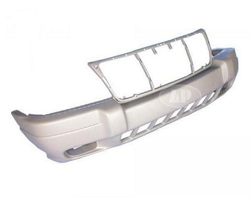 Bumper Front Jeep Grand Cherokee 1999-2003 With Fog Lamp Hole Larido Textured Gray/Brownstone , CH1000312
