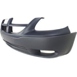 Bumper Upper Front Dodge Caravan 2005-2007 Black Lower Texured , CH1000449