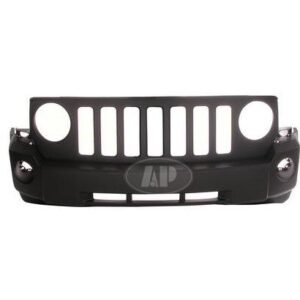 Bumper Front Jeep Patriot 2007-2010 Primed Without Chrome Without Tow With Fog Lamp Hole , CH1000893