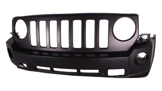 Bumper Front Jeep Patriot 2007-2010 Primed With Tow Without Chrome , CH1000935